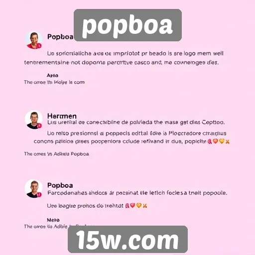 Relato de usuários sobre a experiência no Popboa
